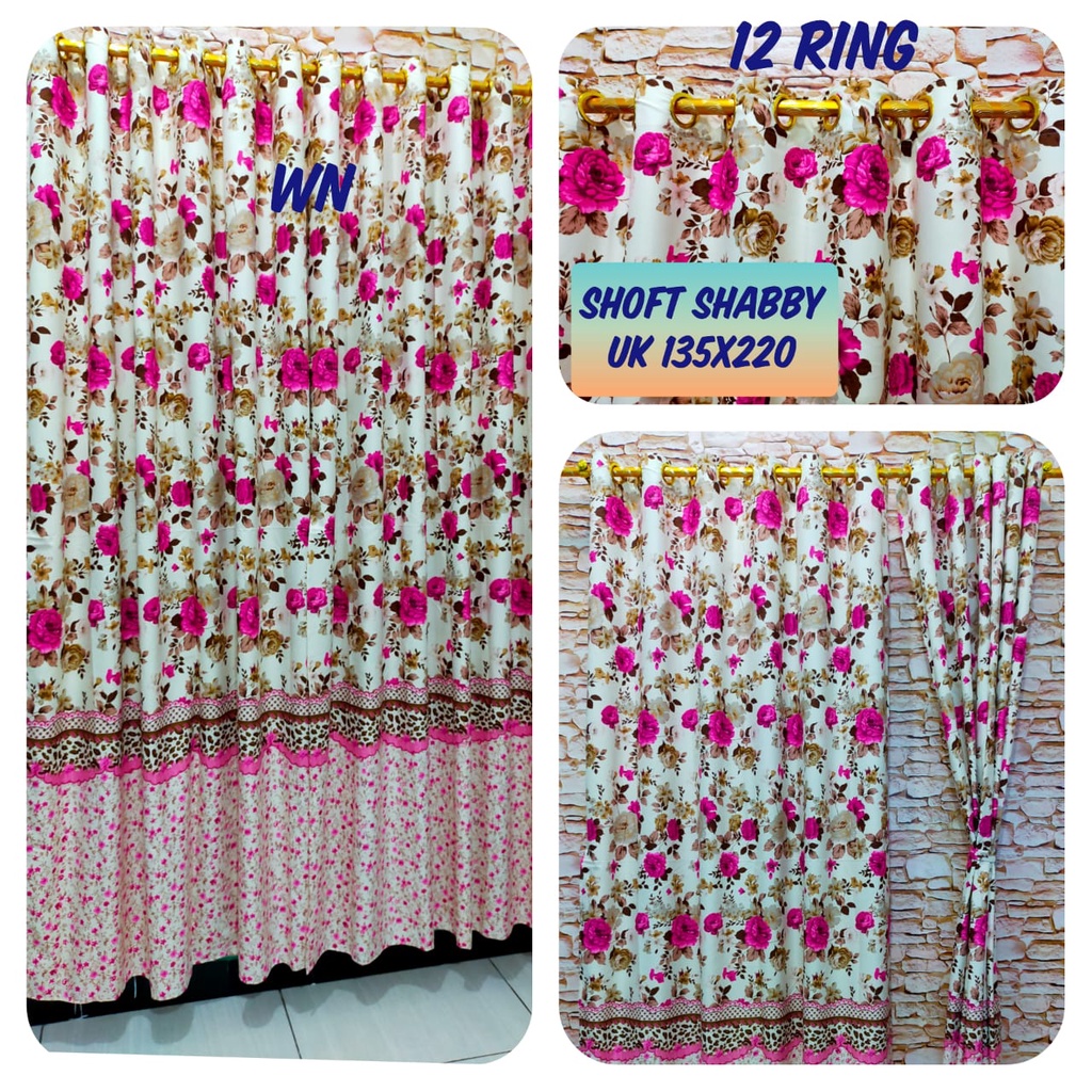 Watygrosir Ready stok!!! PRODUKSI SENDIRI Gorden Smokering Besar Murah 12 Ring Homemade Motif Shabby