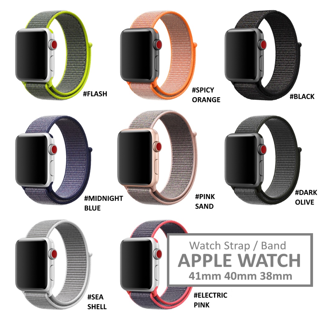 Strap Apple Watch Series 8 7 6 5 4 3 2 1 41mm 40mm 38mm TALI JAM iWatch WOVEN Nylon LOOP