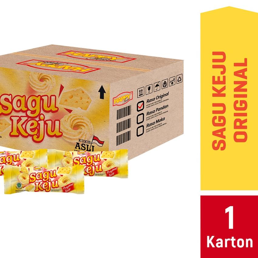 

۩ Happy Time Sagu Keju (1 Karton isi 6 pack) ☏