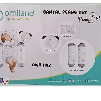 ☟ Omiland B+G Bantal Guling set Peang seri PANDA OWB1142 dan SLOTH series OB3715 ➨
