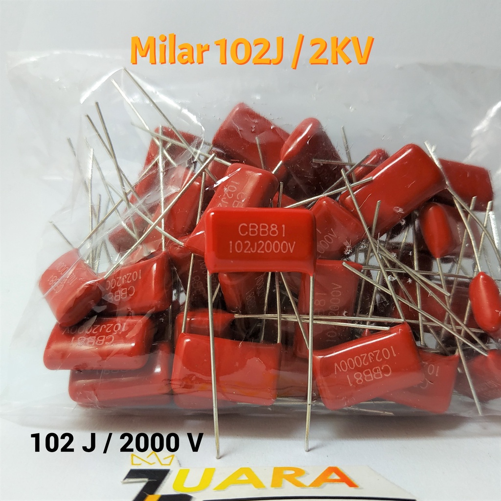 Capasitor Milar 102J / 2KV | Kapasitor Milar 102 J / 2000 Volt