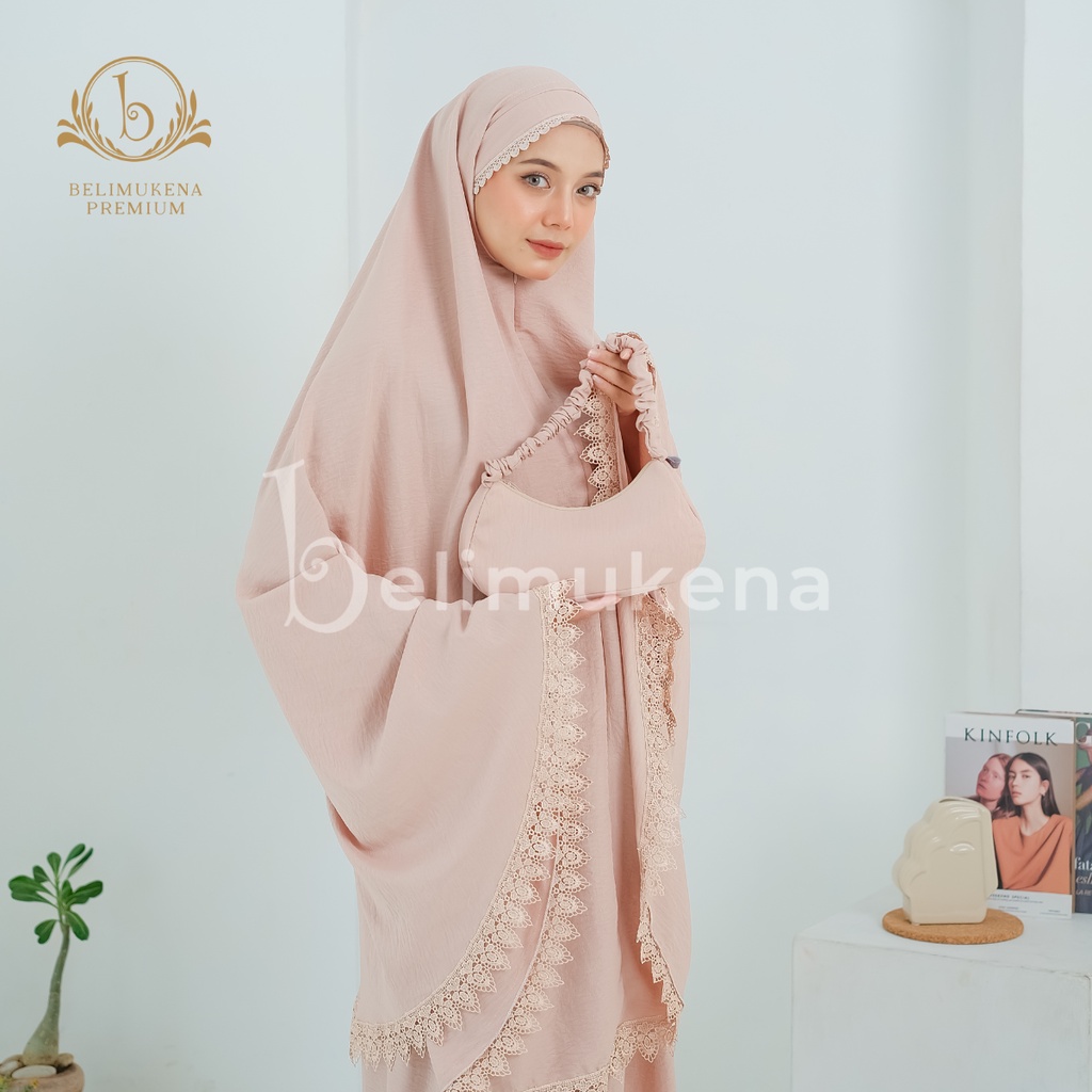 Mukena Dewasa Airflow Crinkle 3in1 Lace Kejora