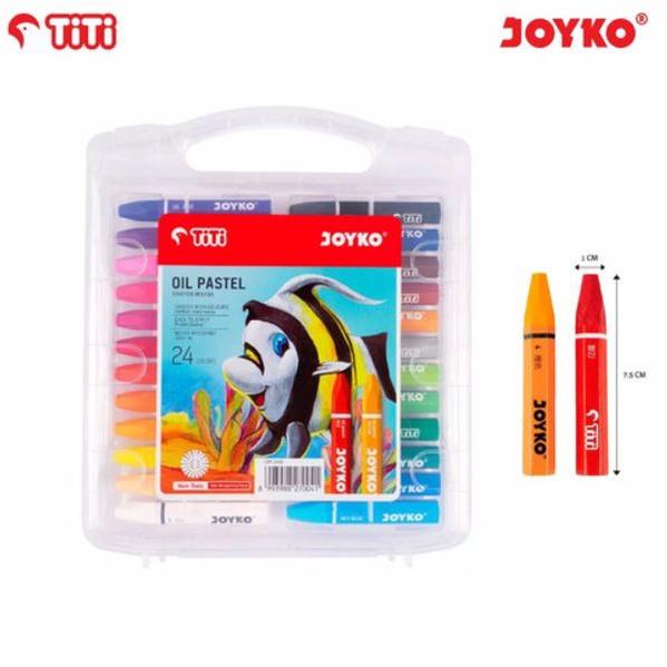 

6.6 FLASH SALE KRAYON TITI 24 WARNA OIL PASTEL / CRAYON JOYKO 24 W