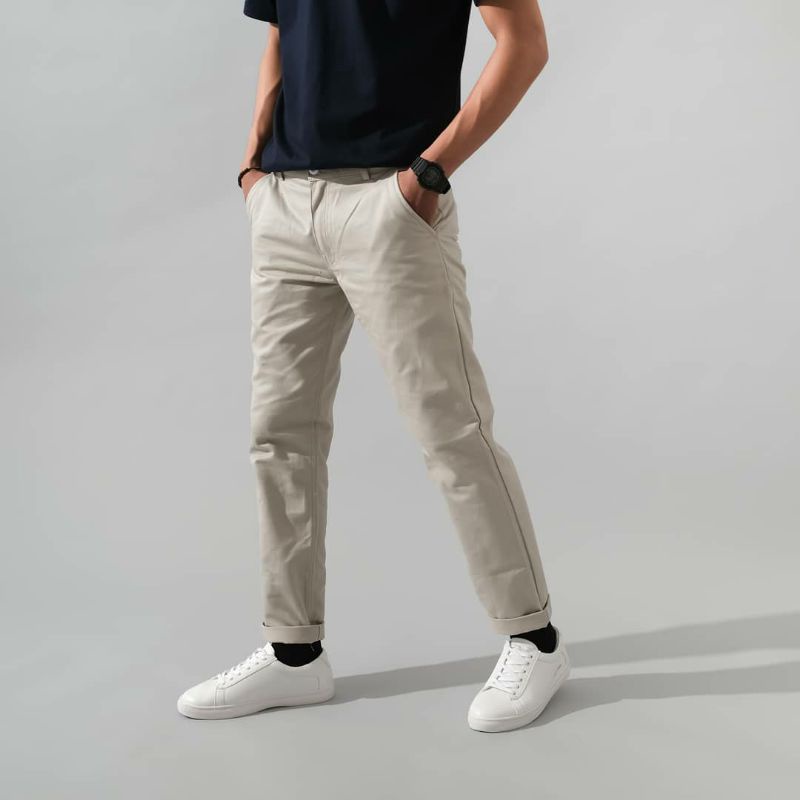 CELANA CHINO panjang pria slimfit santai casual formal