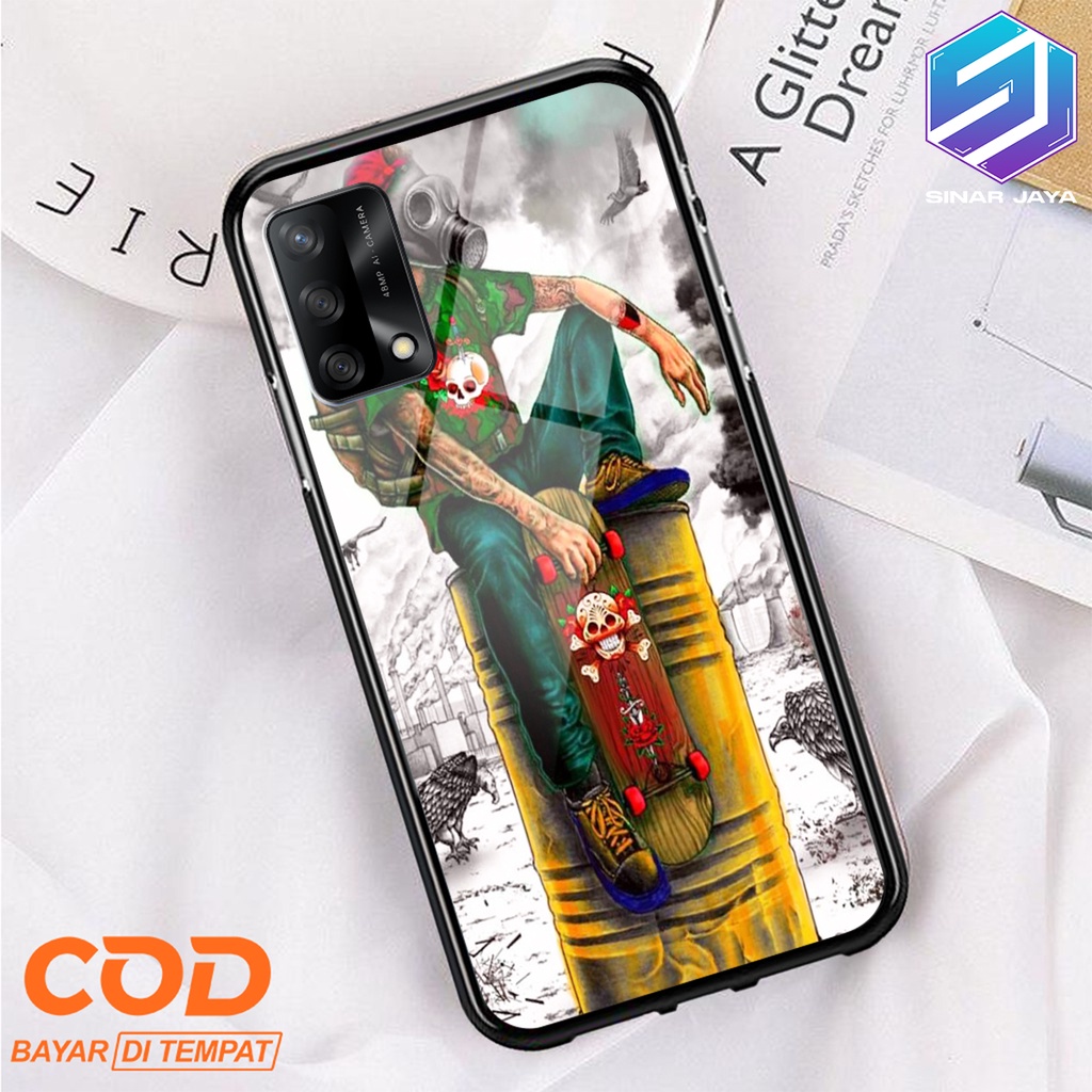 [SJ371] Case Oppo A74 Hardcase 2D Glossy Case Motif Terbaru - Custom Case - Casing - Hardcase - Soft