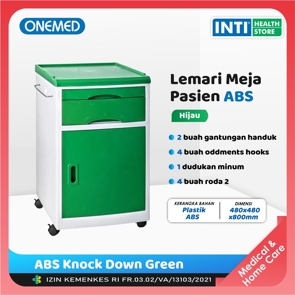 ONEMED Bed Side Cabinet ABS Onemed | Lemari Meja Pasien ABS