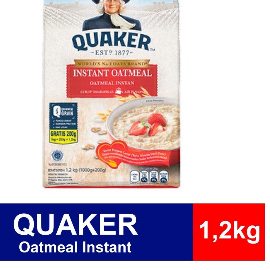 

❄ Quaker Oatmeal Instant 1,2kg HALAL! PROMO! ☎