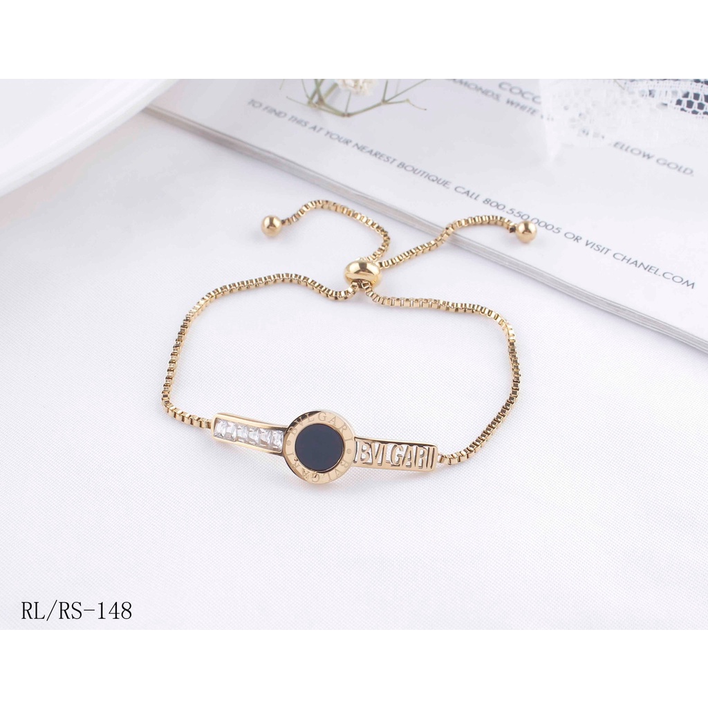 Titanium Gelang Serut Perhiasan Fashion 148