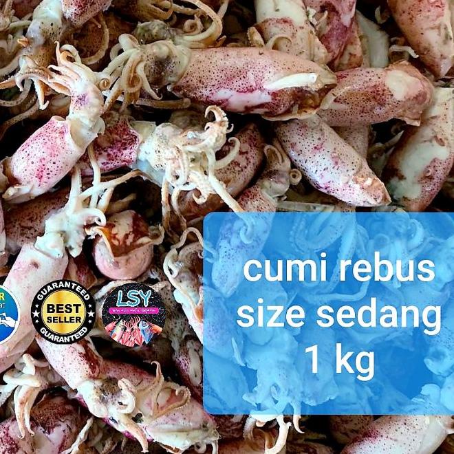

❃ ikan asin cumi rebus / sotong rebus size sedang 1kg ▲