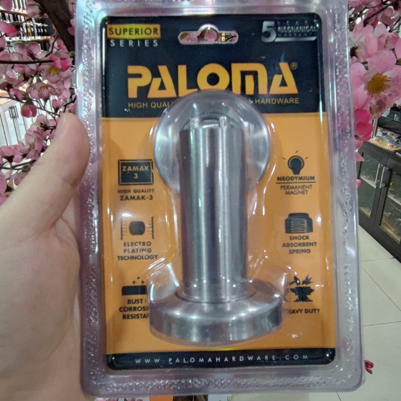 PENAHAN PINTU DOOR STOPPER PALOMA DSP 708 MAGNET STAINLESS