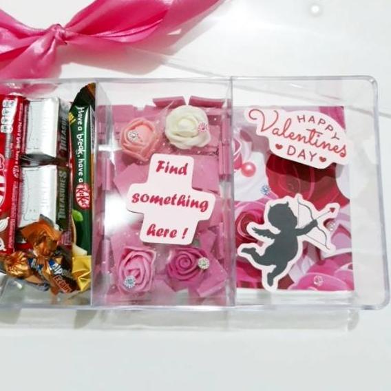 

❂ Valentine Chocolate 'Surprise' Gift Box 2 / Hadiah Cokelat Valentine Unik Pacar dan Teman ♤