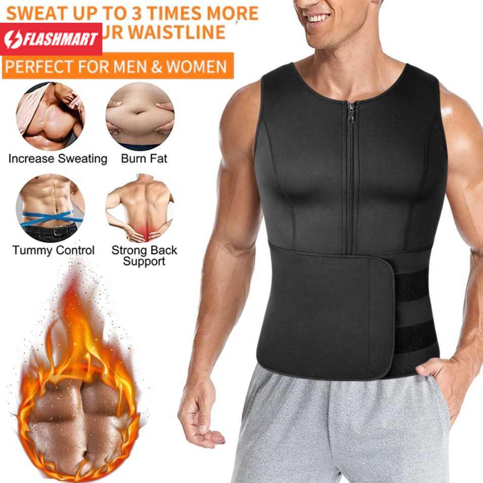 Flashmart Korset Pembentuk Badan Pria Shaper Corset Vest Single Velcro - MWL10
