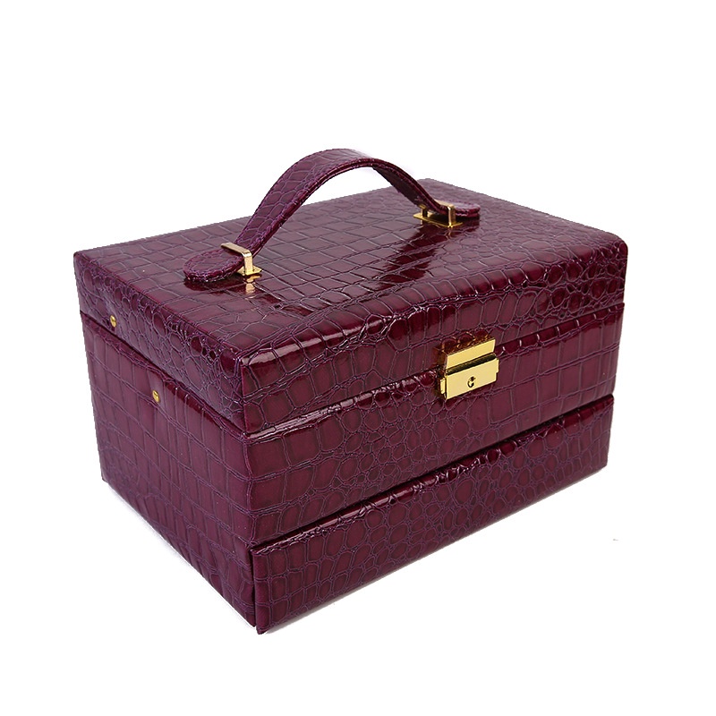 Luxury Jewelry Leather Box / Kotak Penyimpanan Aksesoris Perhiasan