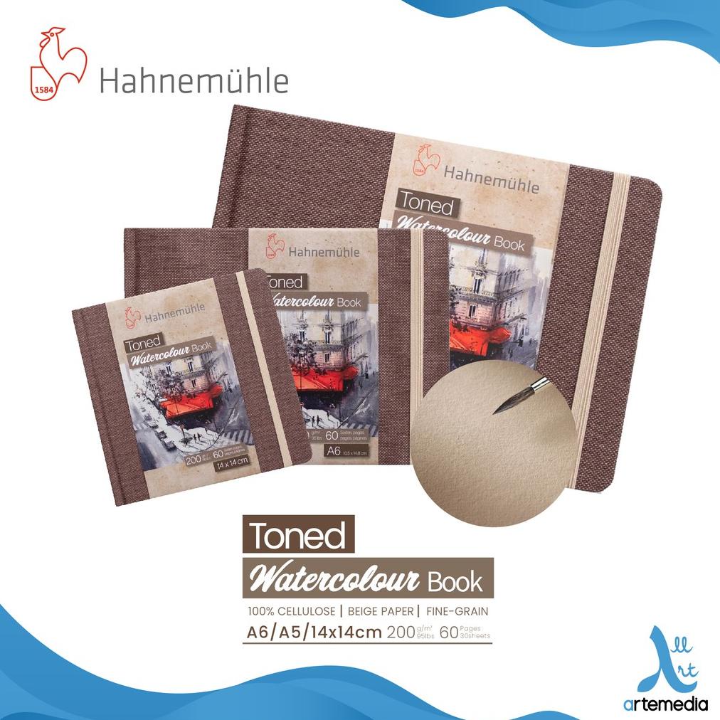 

Watercolor Journal Hahnemuhle Beige Toned Watercolor Paper Book