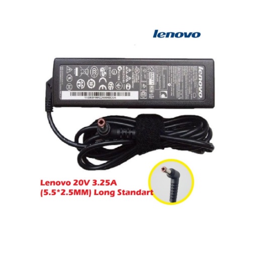 ADAPTOR LENOVO LONG 20V 3.25A (5.5*2.5MM) G470 G480 G475 G485 B460 ORI - Zaindo Computer