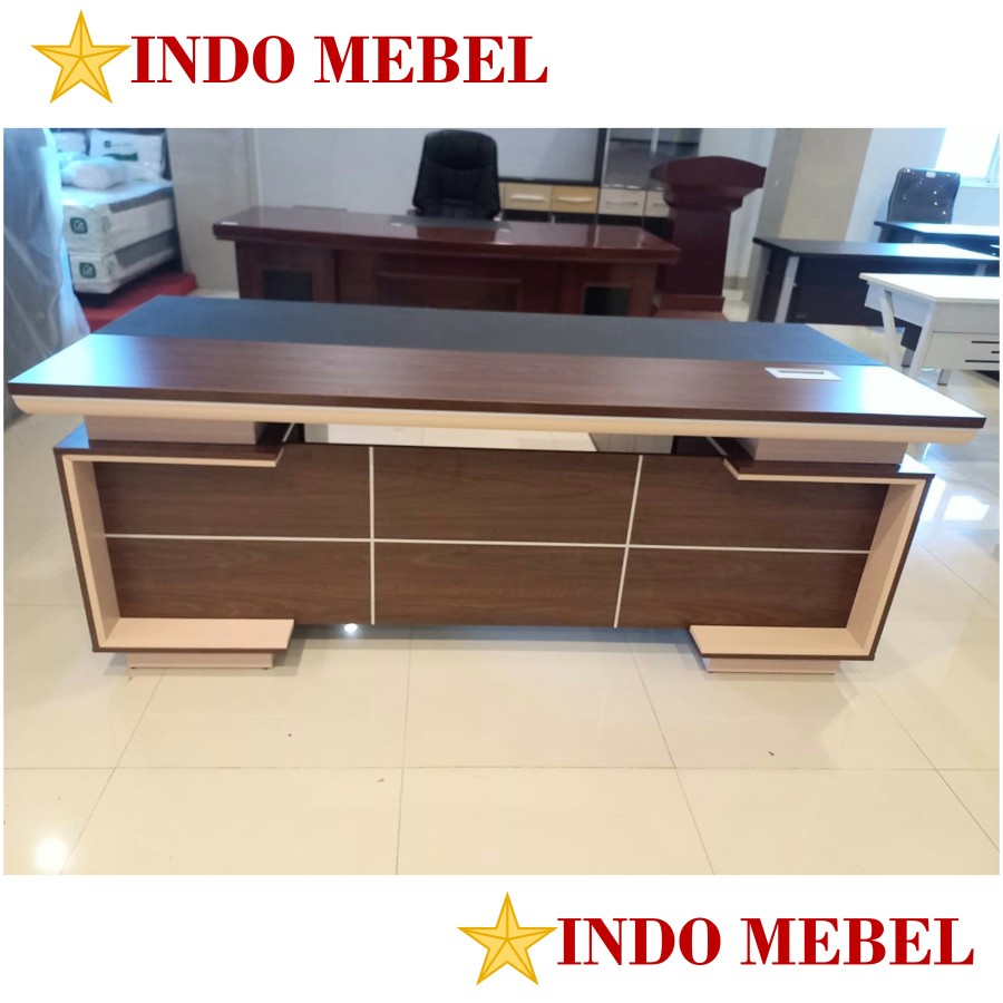 Meja Direksi meja Direktur Executive Uk. 2 - 2,4 Meter Premium Quality READY MAKASSAR PROMO meja ker