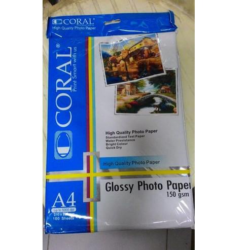 ← Coral Glossy photo paper 150 gsm/ Kertas photo coral 150 gsm ❃