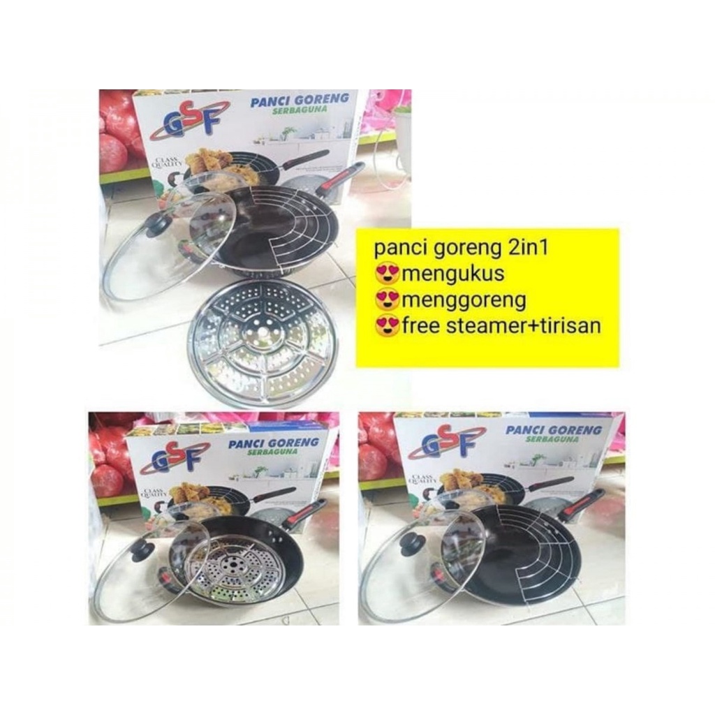 Panci Goreng Steamer 3in1 GSF