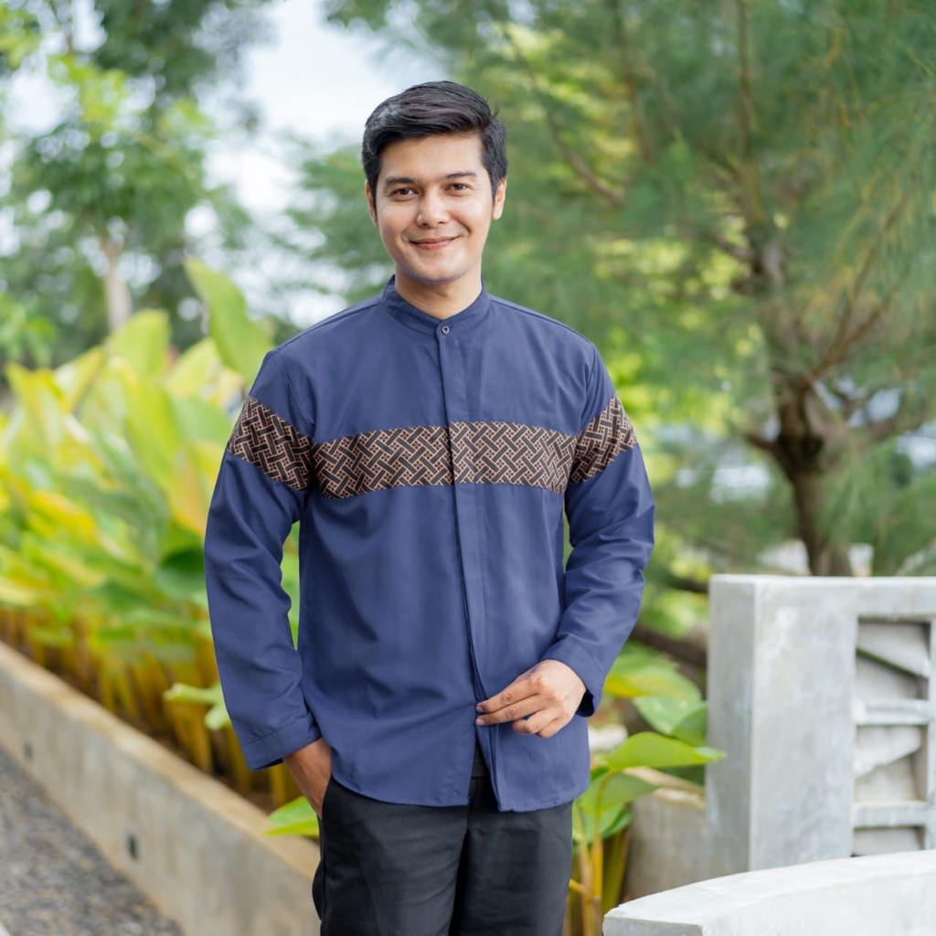 Baju Muslim Koko Pria Dewasa Lengan Panjang Bahan Katun Super Spoon