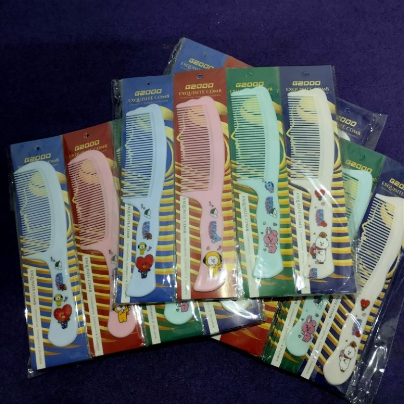 Sisir fancy karakter / sisir rambut gagang karakter / hair combinasi g2000