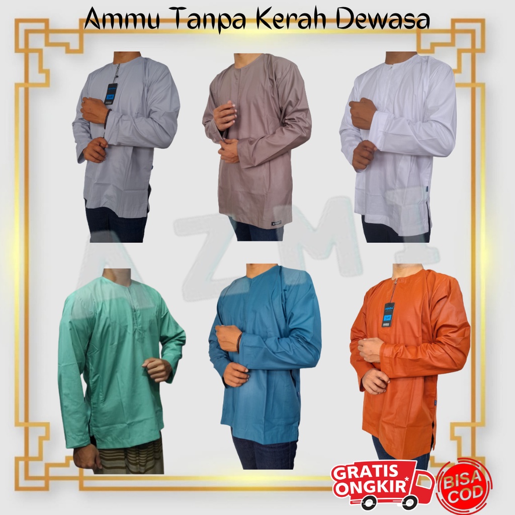 Promo Koko Ammu Tanpa Kerah Ukuran M Original, Size M tanpa kerah