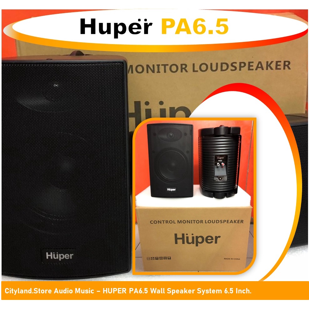 HUPER PA6.5 Wall Speaker System 6.5 Inch - speaker pasif 1 Set ( sepasang )