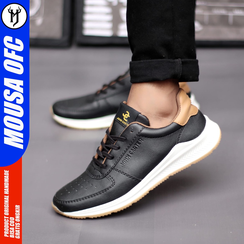 Sepatu Sneakers Pria White Sepatu Kasual Running Original Mousa Bedas