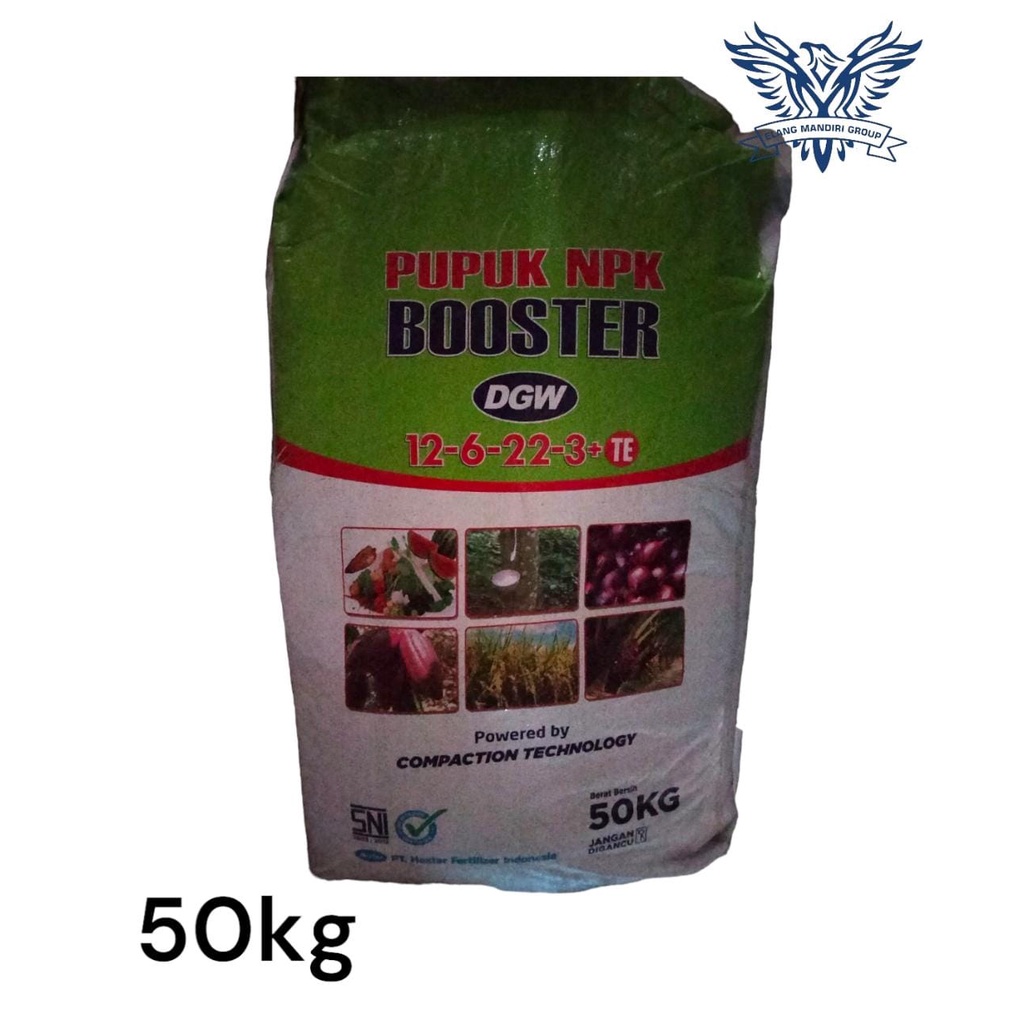 Karungan Pupuk DGW NPK 12 6 22 3 + TE BOOSTER 50kg 1Ball Kandungan  N 12%, P2O5 6%, K2O 22%, MgO 3% Meningkatkan pertumbuhan bobot buah dan ketahanan terhadap penyakit  Hextar Fertilizer Indonesia