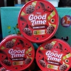 

good time double choc 149gr biskuit kaleng