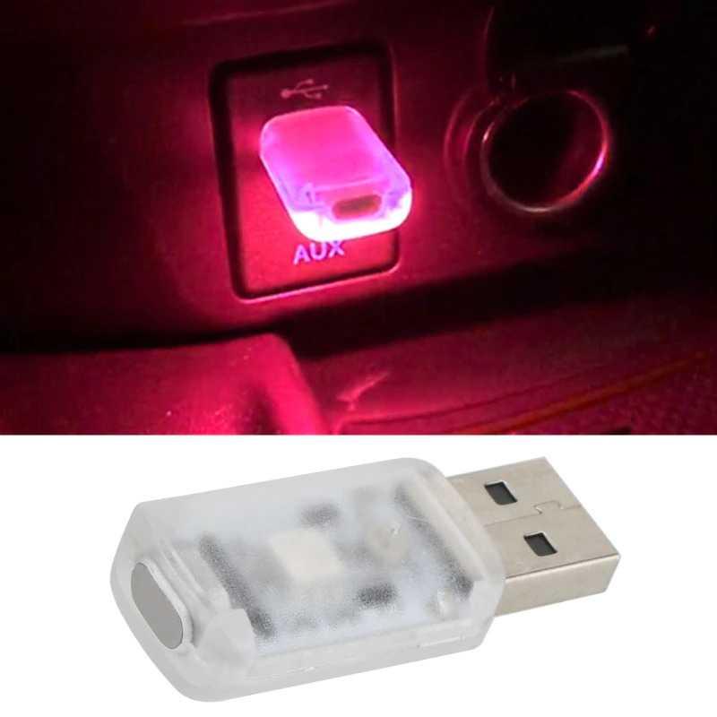 Lampu LED RGB Mini USB Car Interior Light - IS505 - White