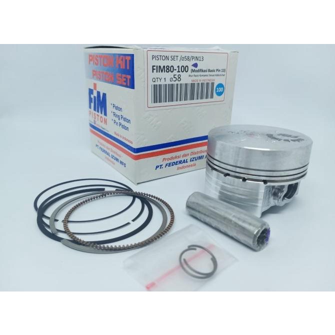 Piston FIM Custome Dome Mentah JupiterZ VegaR Karisma Pin13 FIM80