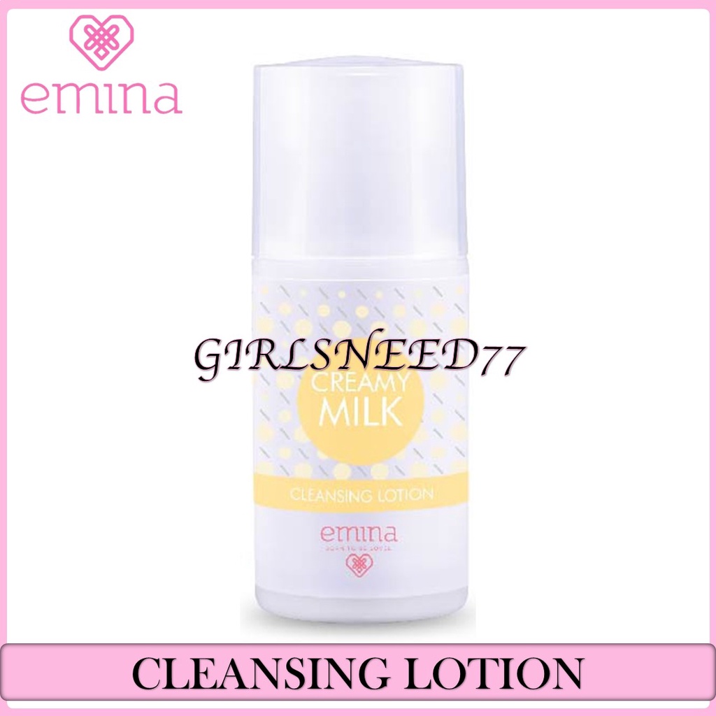 Emina Creamy Milk Cleansing Lotion 50ml - Pembersih Wajah