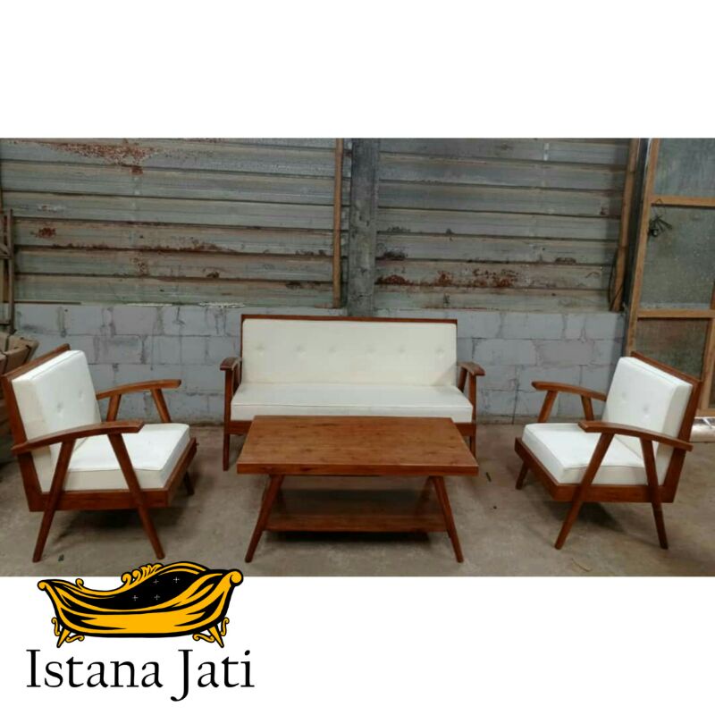 kursi tamu white jati/kursi tamu klasik jati/kursi sofa tamu minimalis/kursi sofa ganesha
