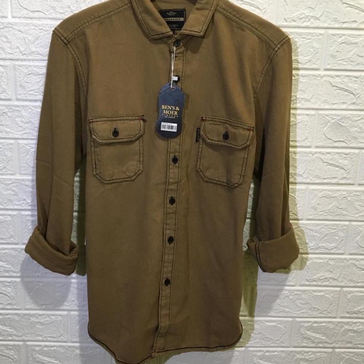 ✿ Kemeja Denim Pria Terbaru//Denim Pria//Kemeja casual ۩