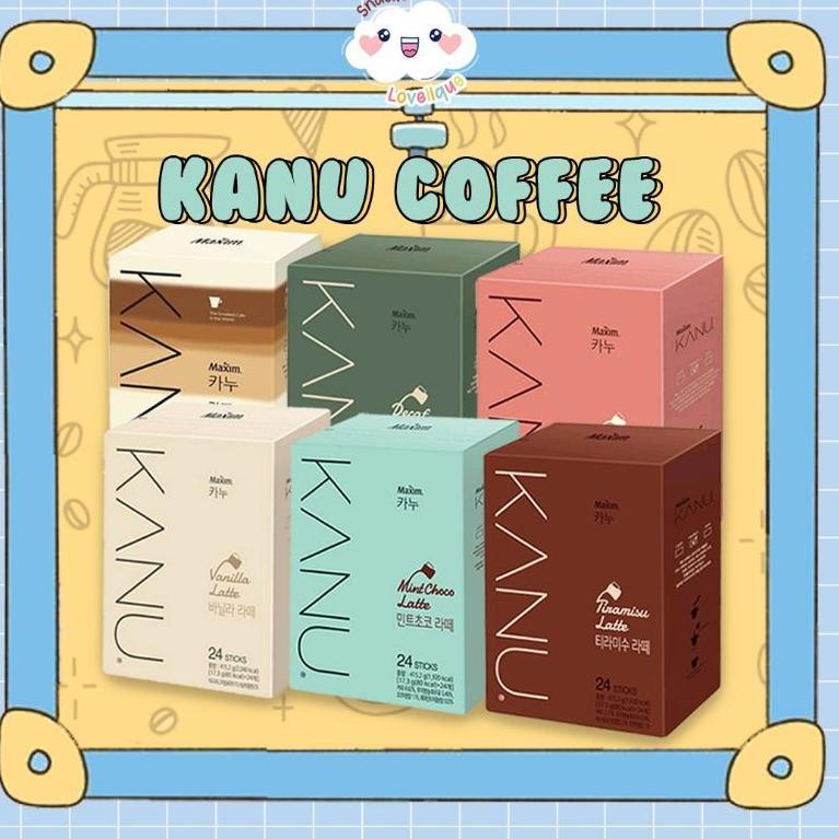 

8.8 Kanu Maxim Coffee Korea Latte / Vanilla Latte / Tiramisu / Decaf Latte / Mint Choco / Dolce Kopi Sachet Pc