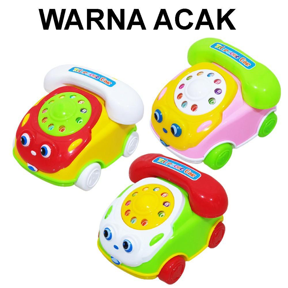 Mainan Telpon Tarik Bisa Jalan Telpon Anak Tarik Tali Bisa Bunyi Kring Mainan Edukasi Anak