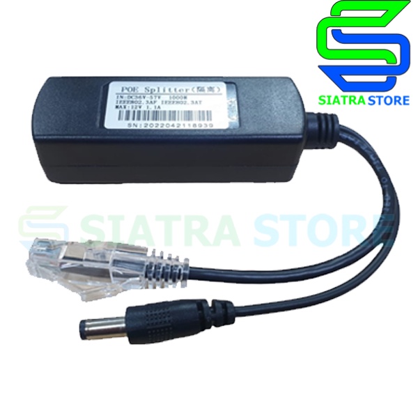 Gigabit POE Splitter IEEE802.3AF/AT 36-57 Volt to 12 Volt|36-57V-12V