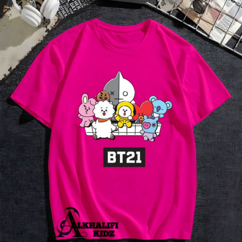 Kaos Anak BT12 Bahan Premium Baju Anak Free Nama Anak