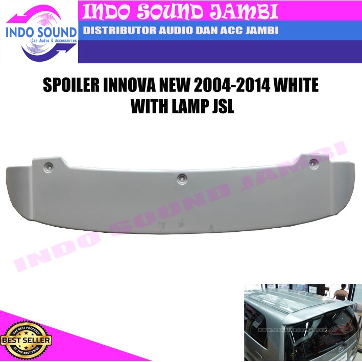 SPOILER INNOVA 2004-2014 WHITE WITH LAMP JSL