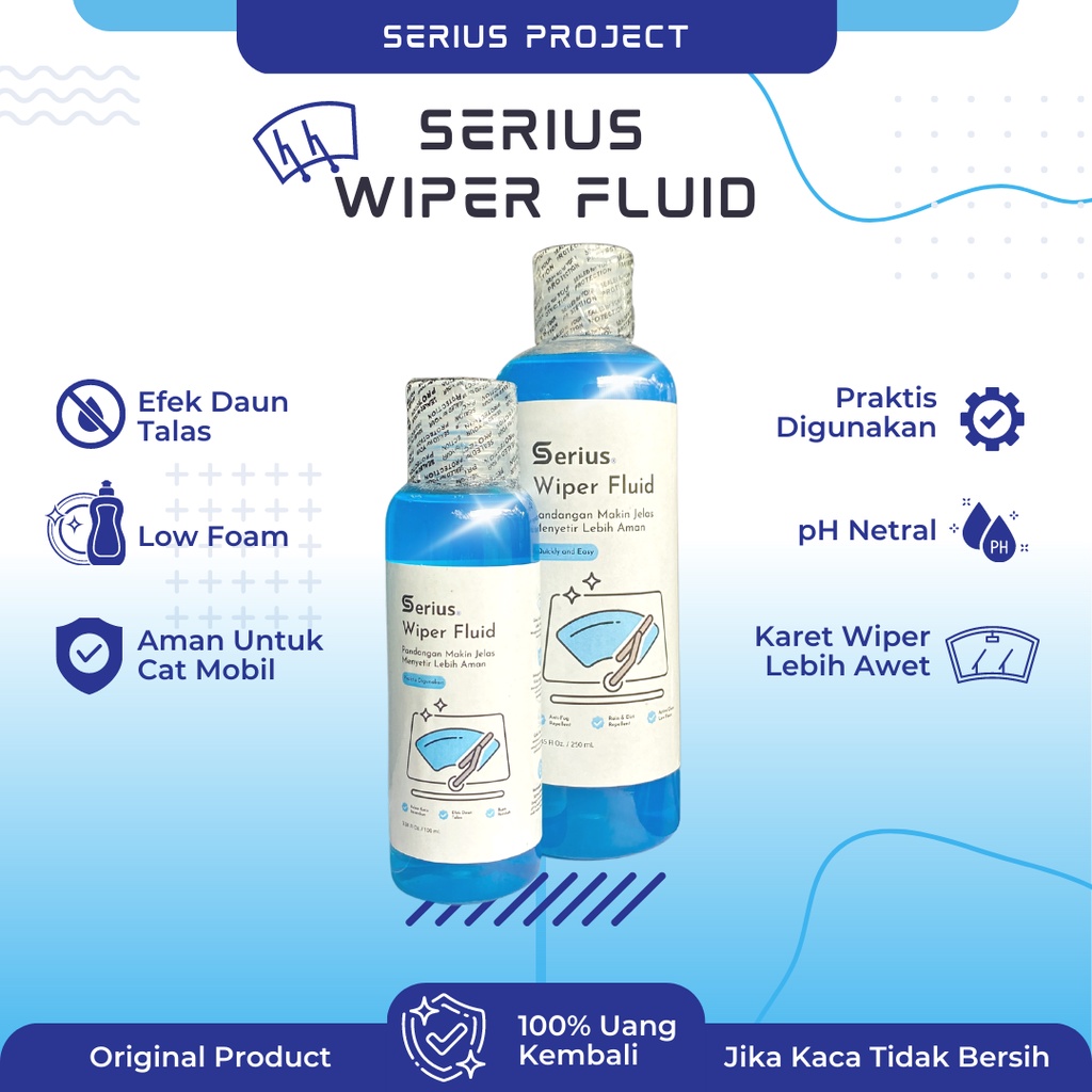 Wiper Fluid Hydrophobic Concentrate - SERIUS WIPER FLUID