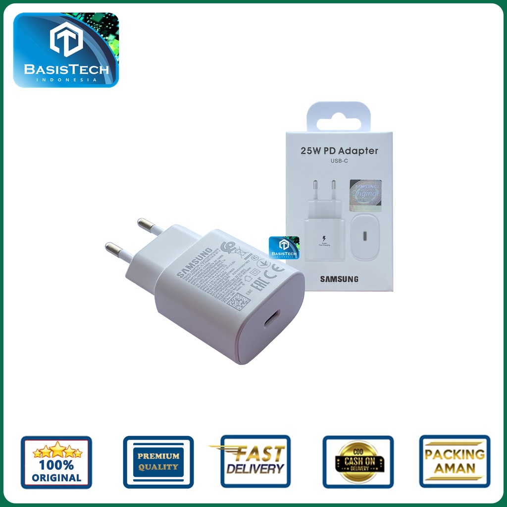 ADAPTER KEPALA CHARGER TYPE C SAMSUNG NOTE 10 25W ORIGINAL QUALITY