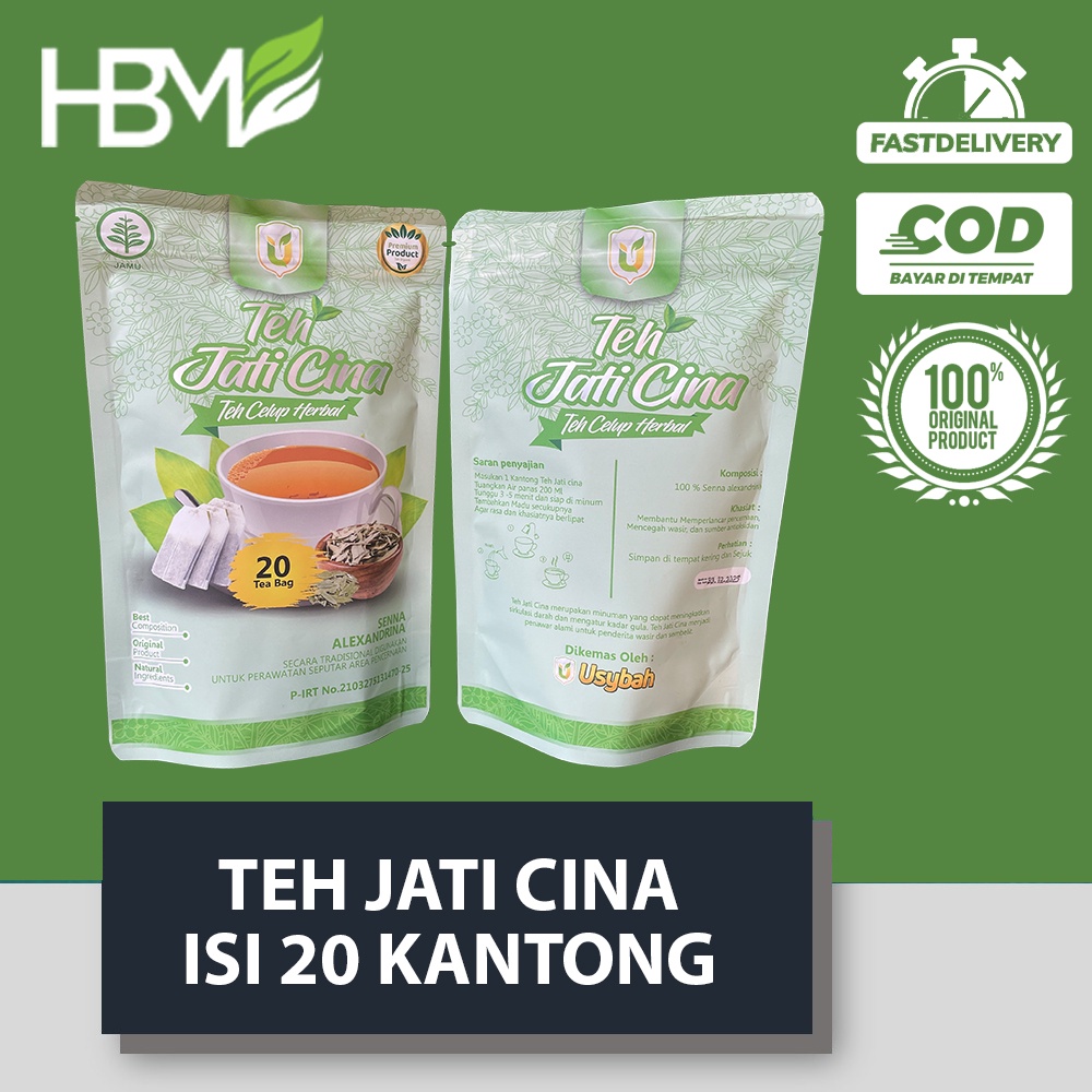 

TEH JATI CINA TEH CELUP HERBAL USYBAH PREMIUM TEA