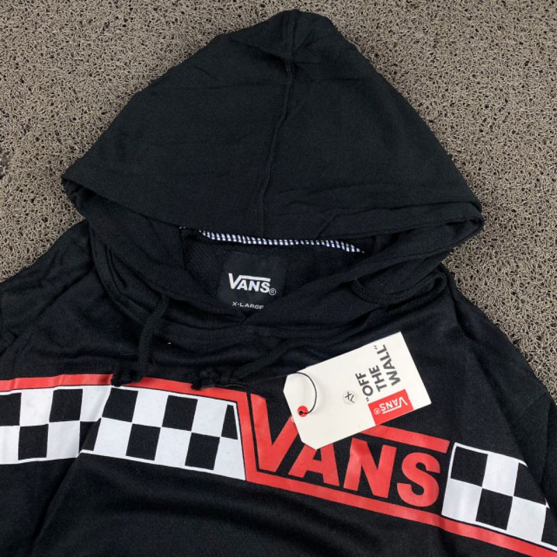 HOODIE VANS OFF THE WALL FULL TAG LABEL CASUAL HYPE