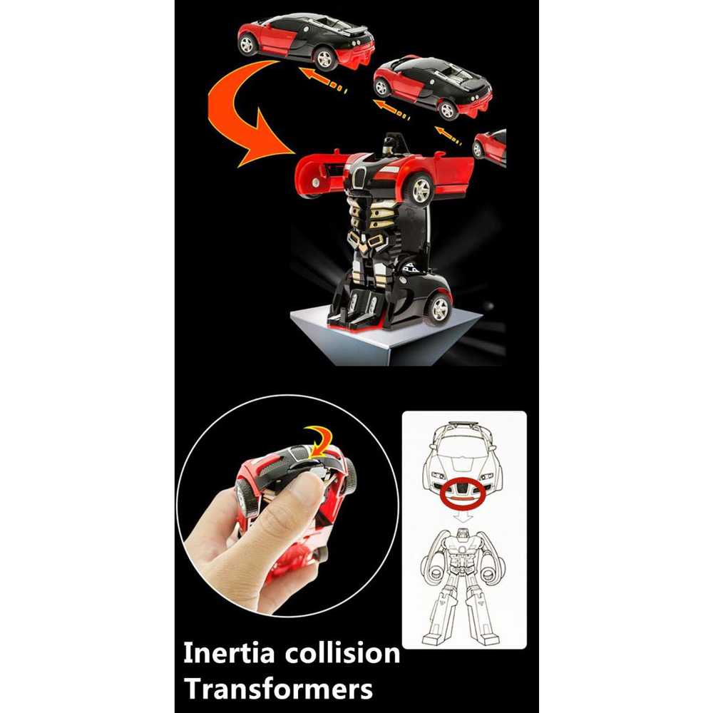 Robot Mainan Mobil Mobilan Anak Inertia Collision Action Figure Transformer - 2016-5A