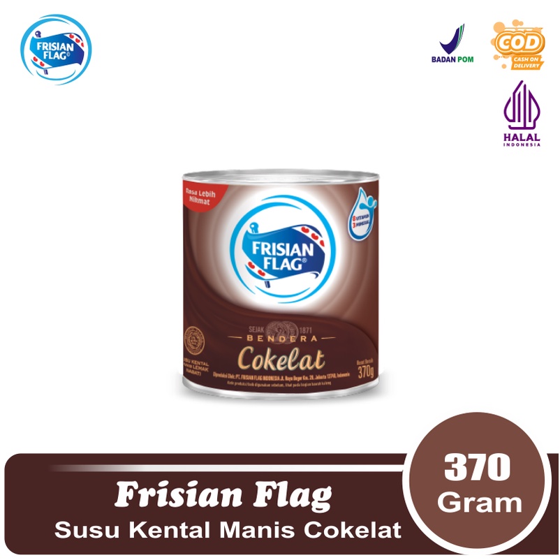 

Frisian Flag Susu Kental Manis Cokelat 370 gr