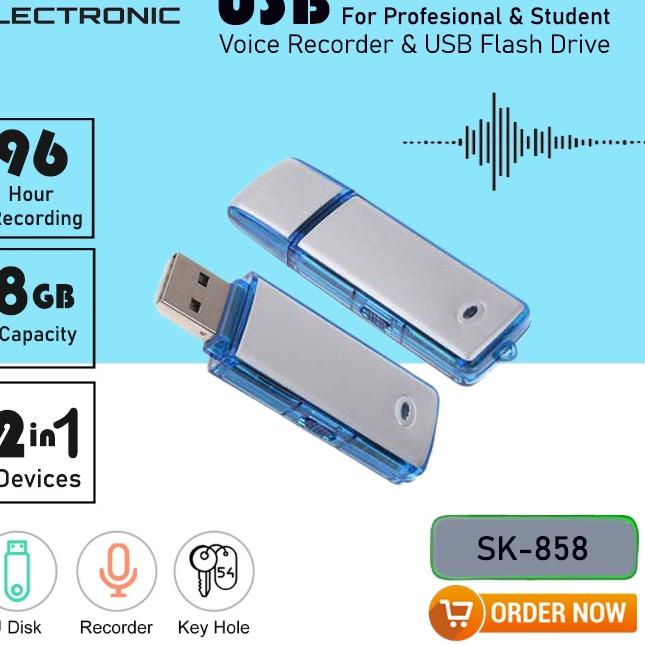 ♕ USB Flashdrive Sound Voice Recorder / Perekam Suara Model Flashdisk ✲