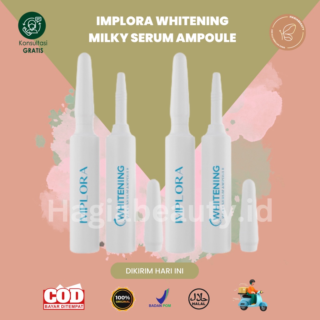 BISA COD - Implora Whitening Milky Serum Ampoule