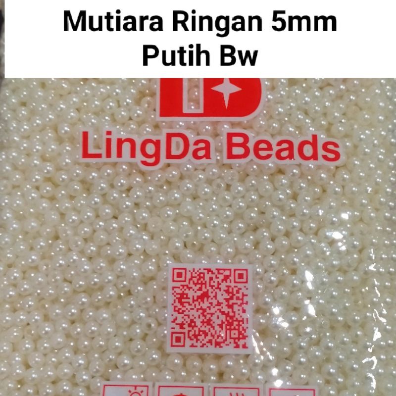 Manik Payet Mote Mutiara Ringan 5MM - 10 Gram