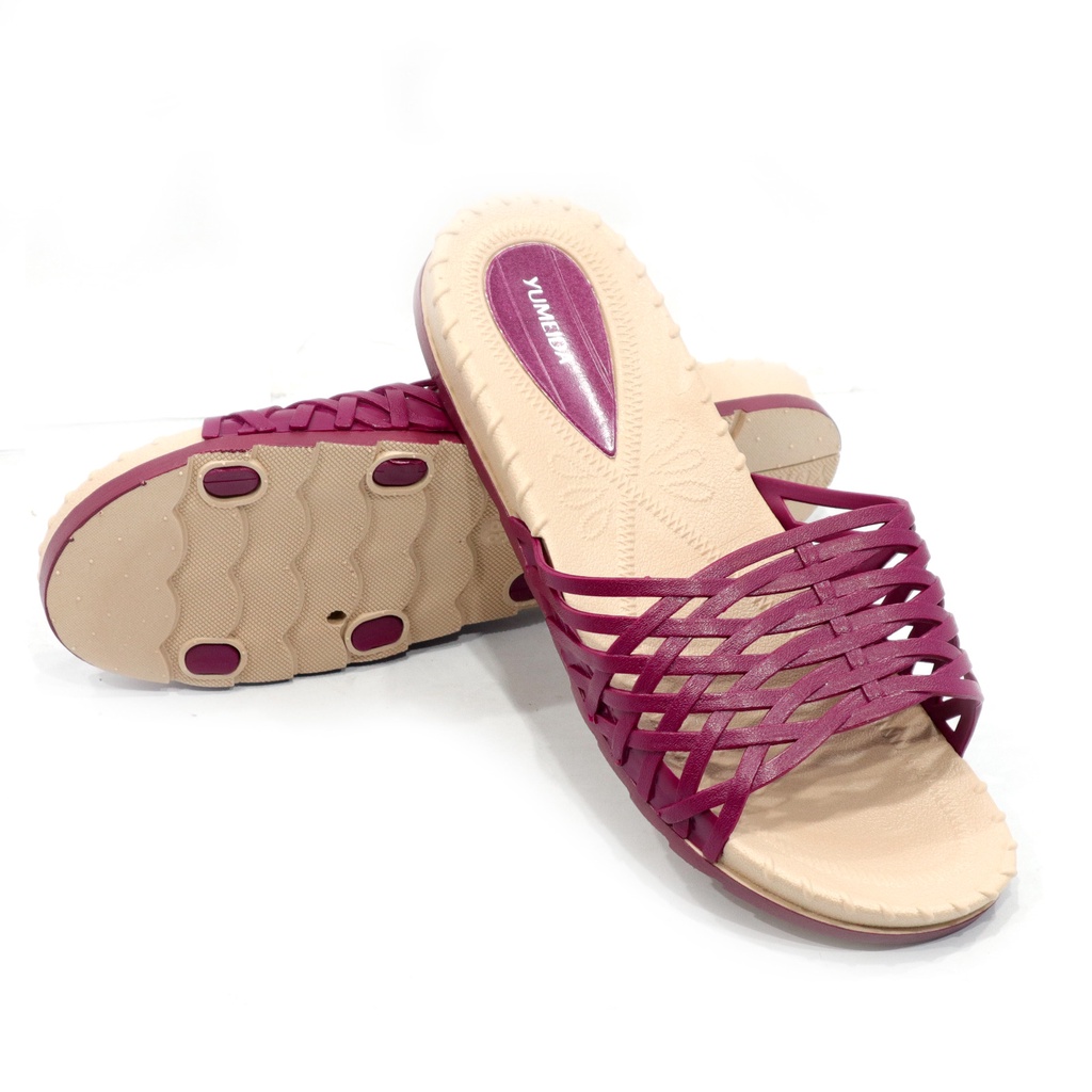 SANDAL FLAT WANITA 36-41 WARNA RANDOM - SANDAL WANITA