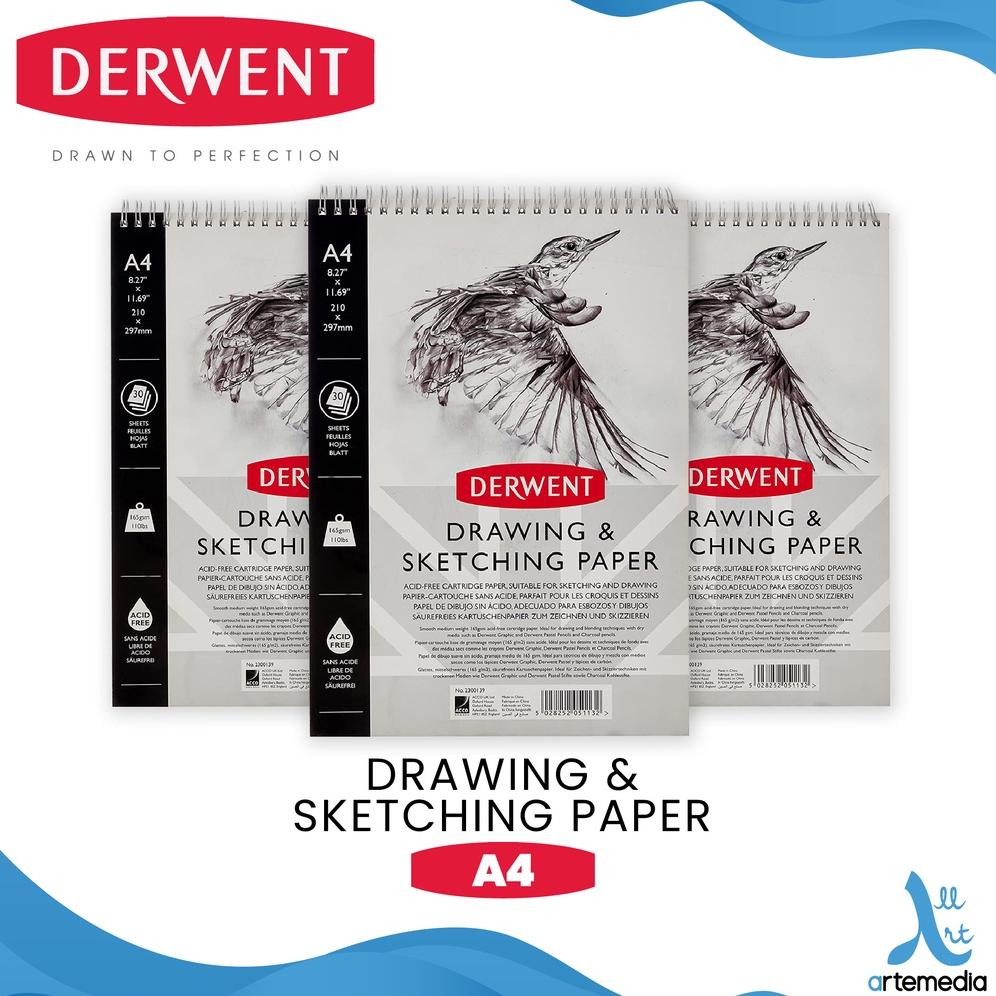 

Buku Sketsa Derwent A4 Sketch Pad Wire Bound Drawing Sketching Paper